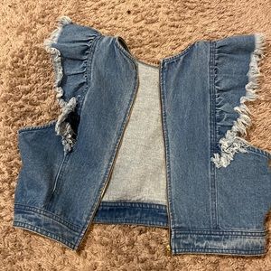 jean jacket vest